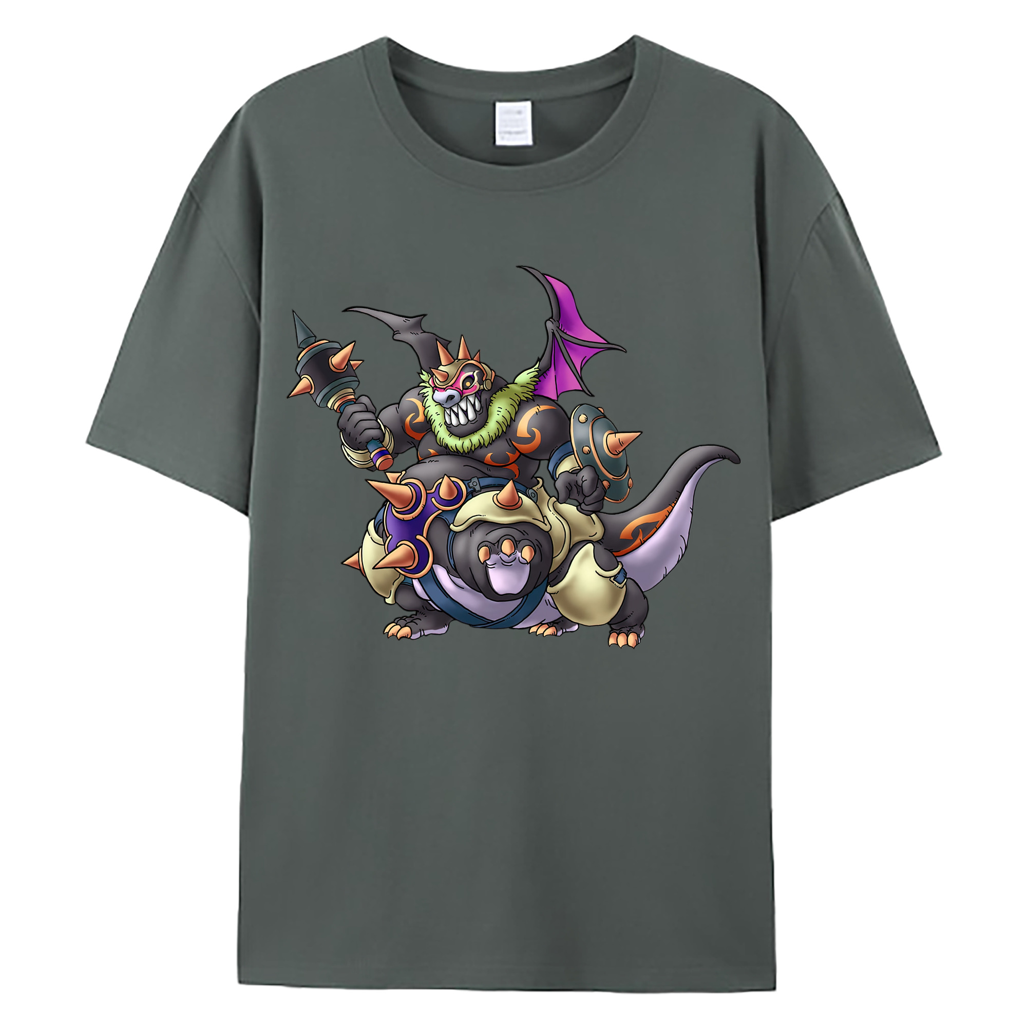 （画像用） ドラゴンクエスト Doragon Kuesuto Dragon Quest 綿100％ メンズ半袖Tシャツ｜肌触りやわらか＆通気性